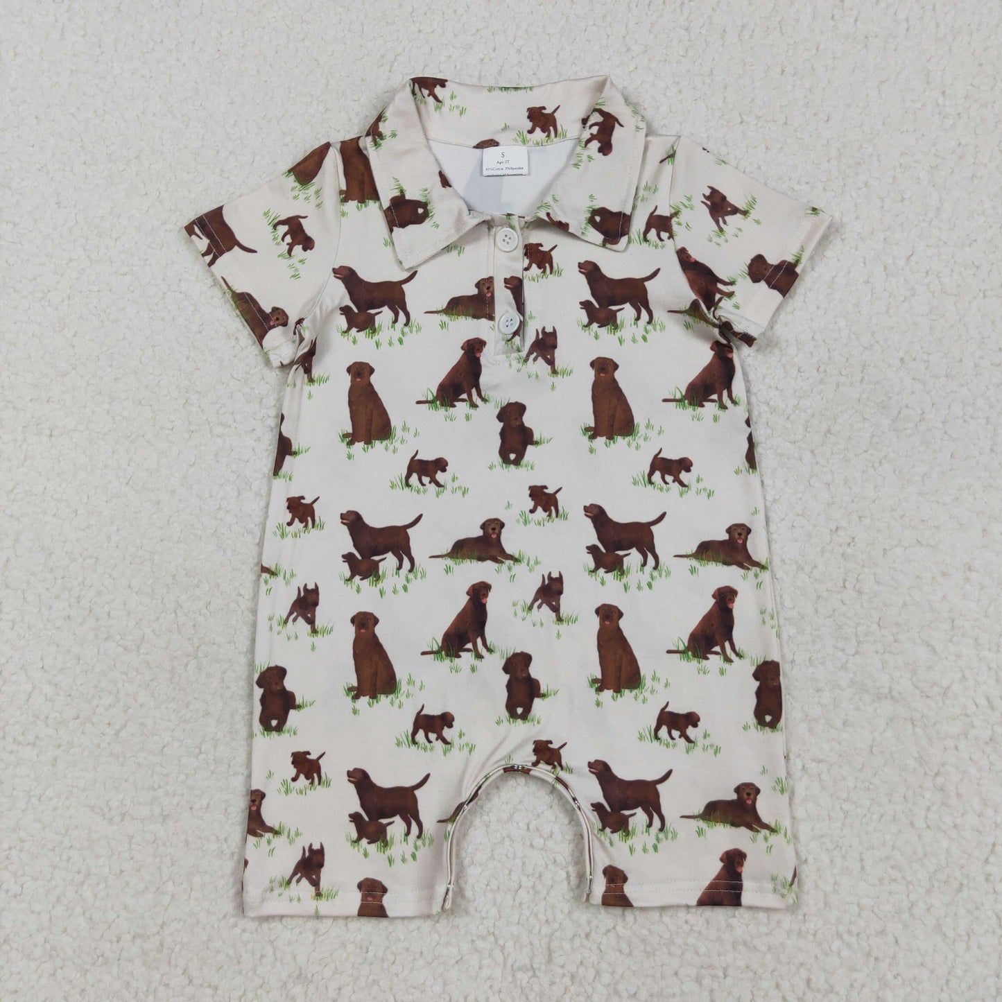 Dog baby romper