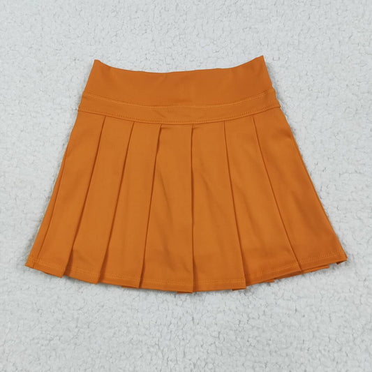 Orange solid Kids yoga Short Glk0109