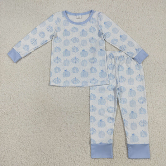 Halloween Blue pumpkin print Pajamas BLP0489