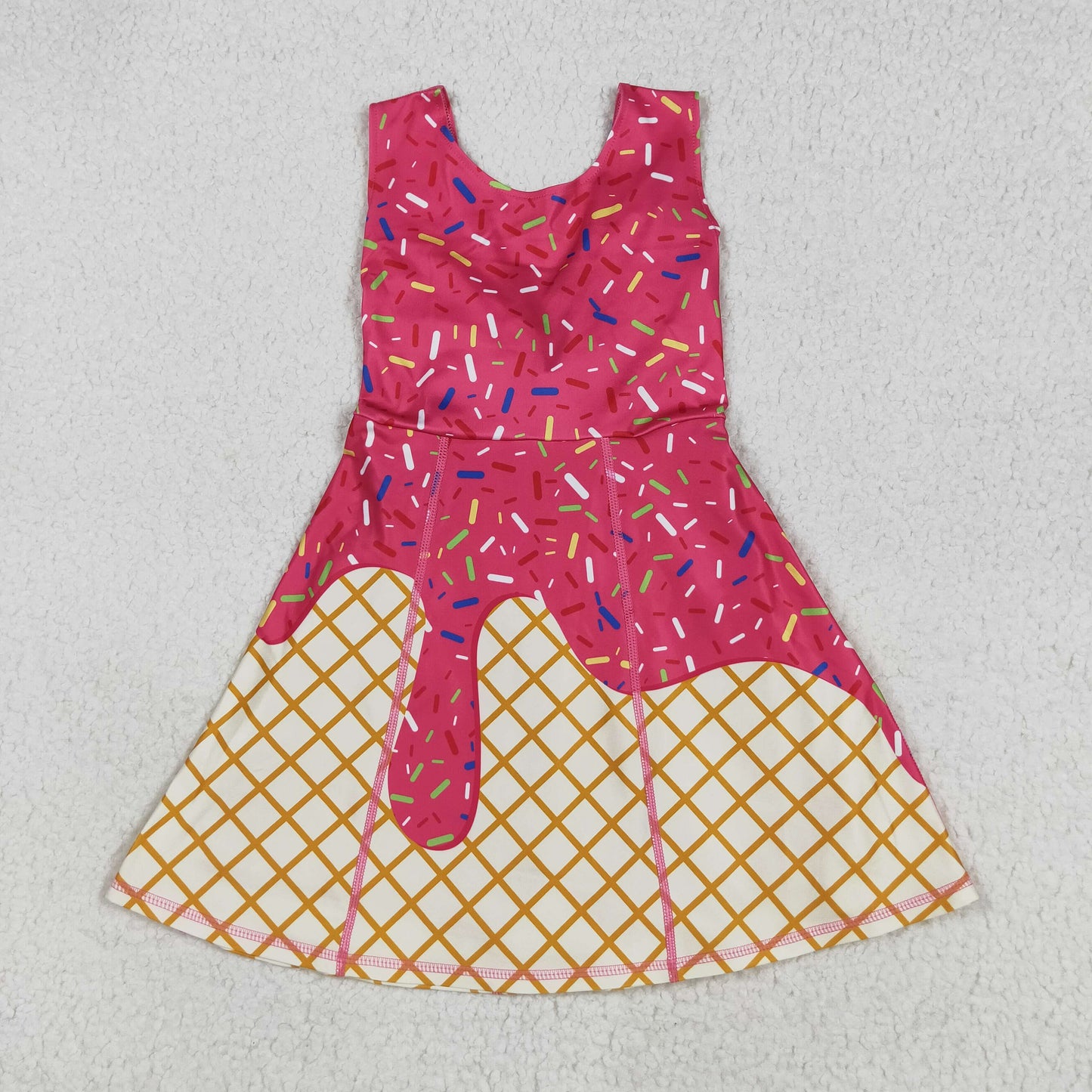 athletic Baseball Hot Pink Girls Dress GSD2747