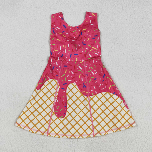athletic Baseball Hot Pink Girls Dress GSD2747