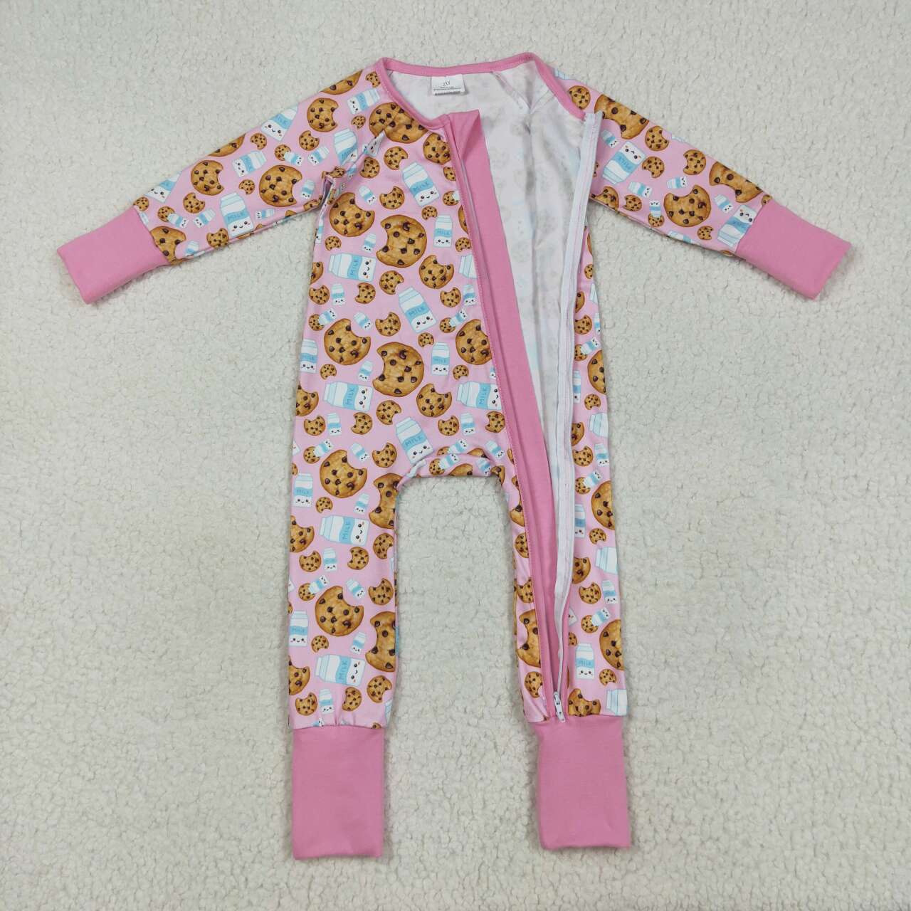 christmas pink gingerbread Baby Romper LR2398