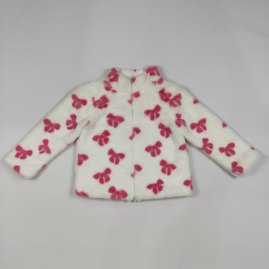GT1048 Pink Bow sherpa Girls pullover(usa warehouse)