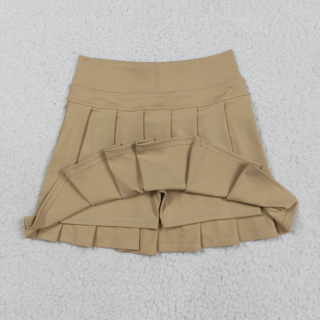 Khaki solid Kids yoga Short GLK0123