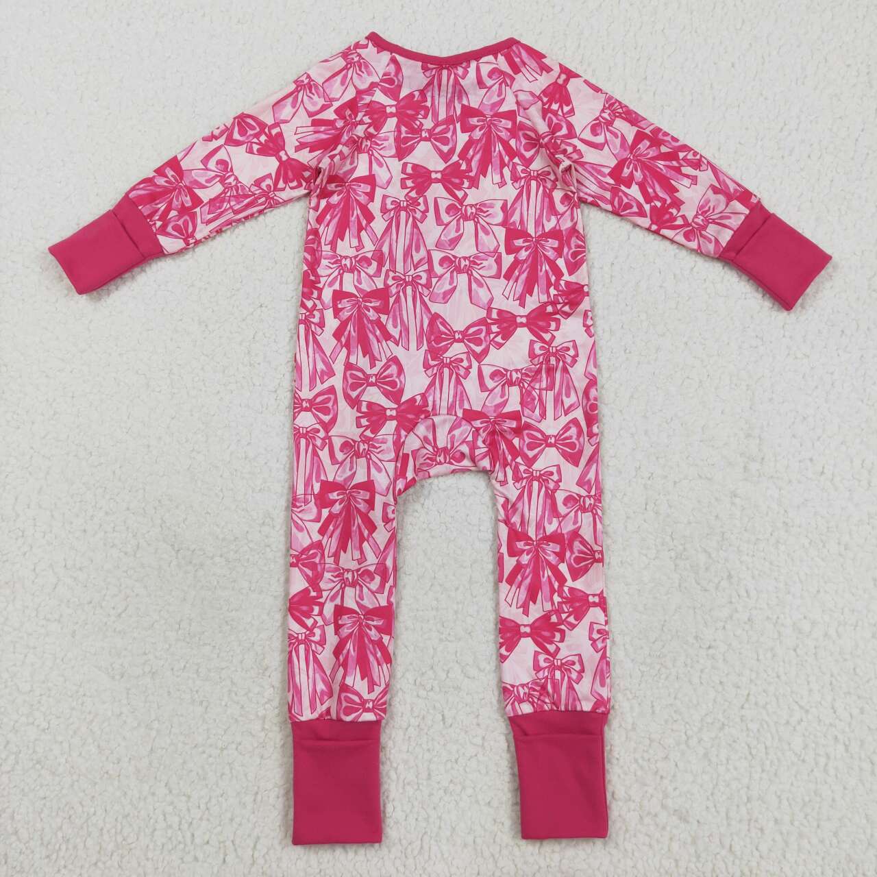 bow long sleeve Baby Romper LR2365