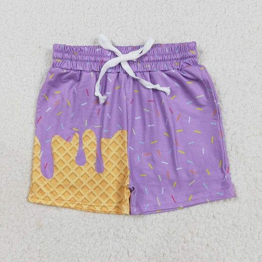 purple ice cream Kids Short