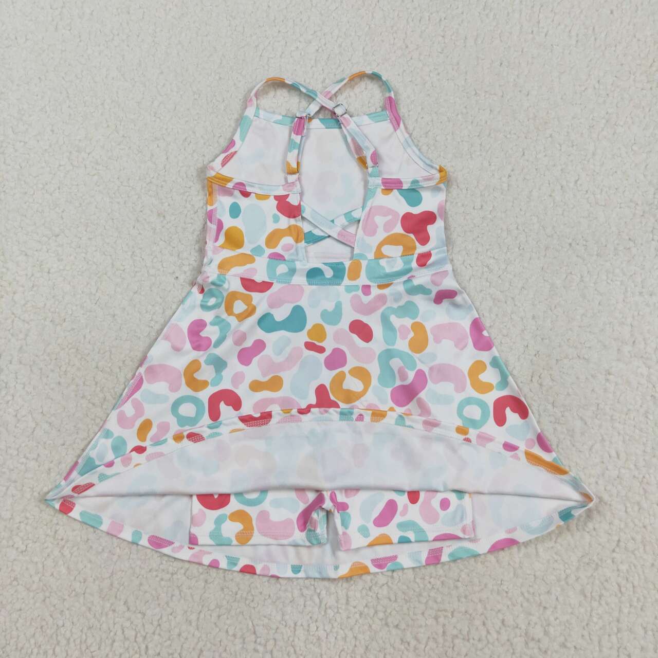 Leopard Athletic Bow Girls dresse GSD2645