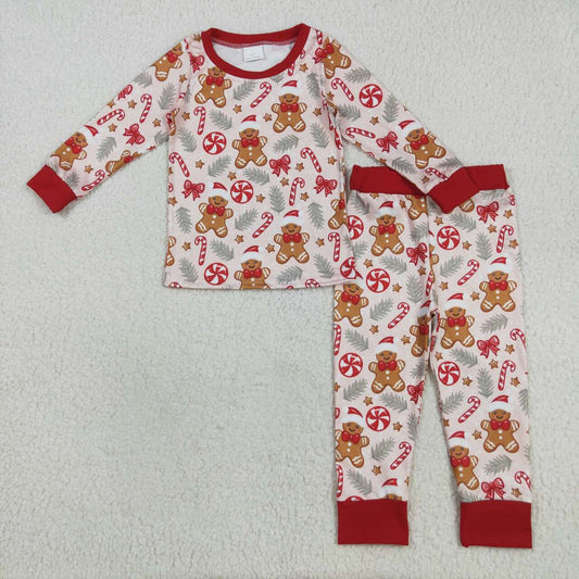 Christmas gingerbread long sleeves Pajamas BLP1093