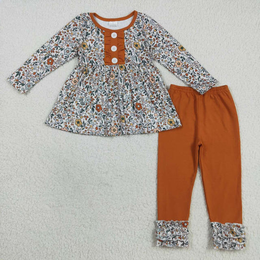 Fall floral Girls Set GLP2404
