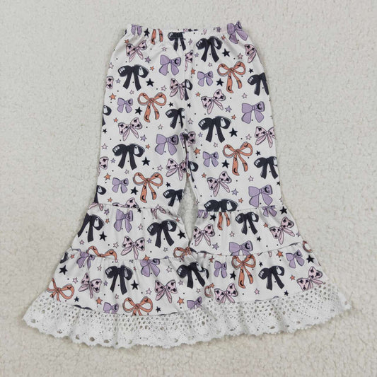 Halloween purple bow Bell Pants P0783