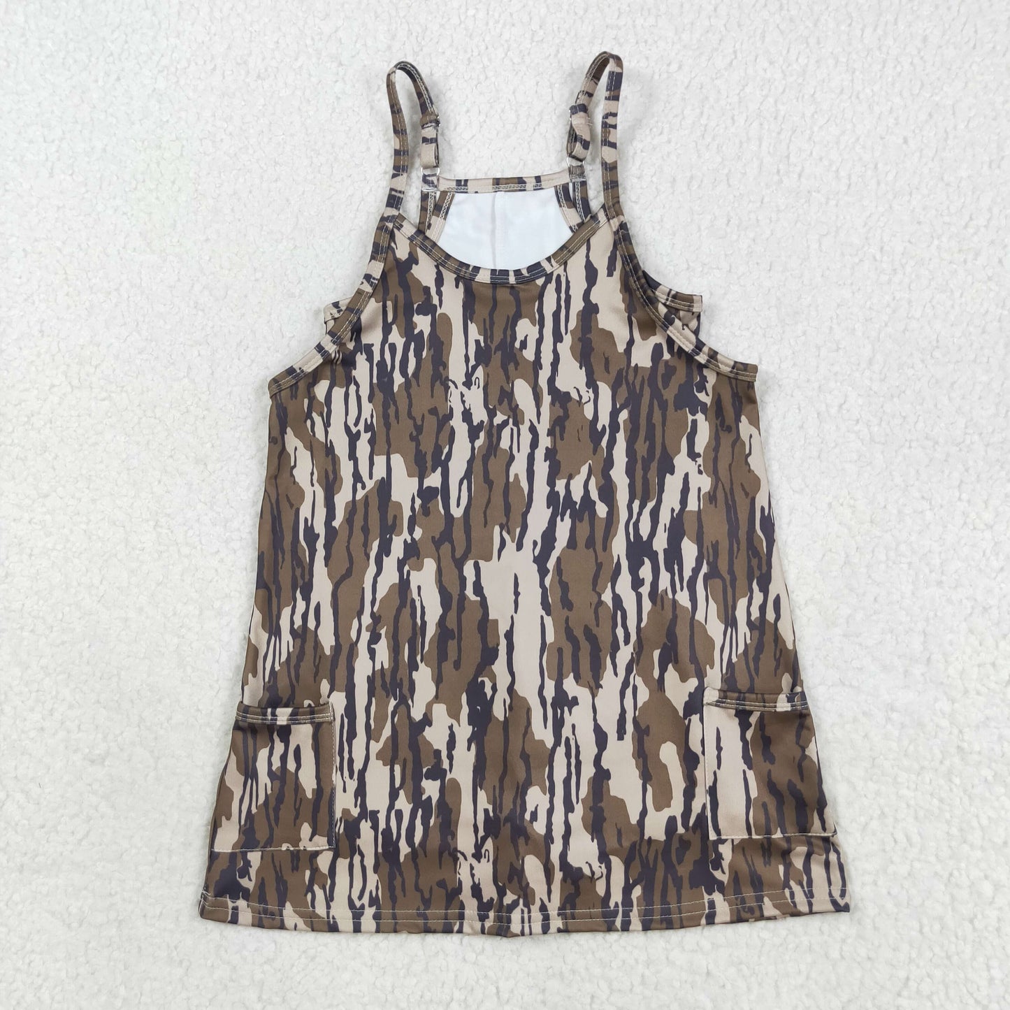 Bottomland Camo Athletic Bow Girls dresse GSD2720