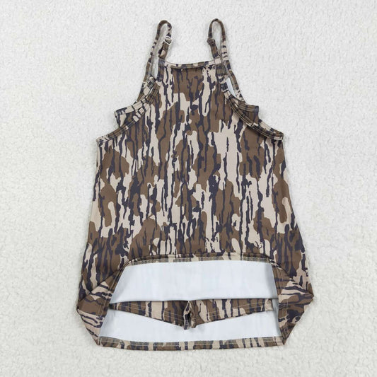 Bottomland Camo Athletic Bow Girls dresse GSD2720