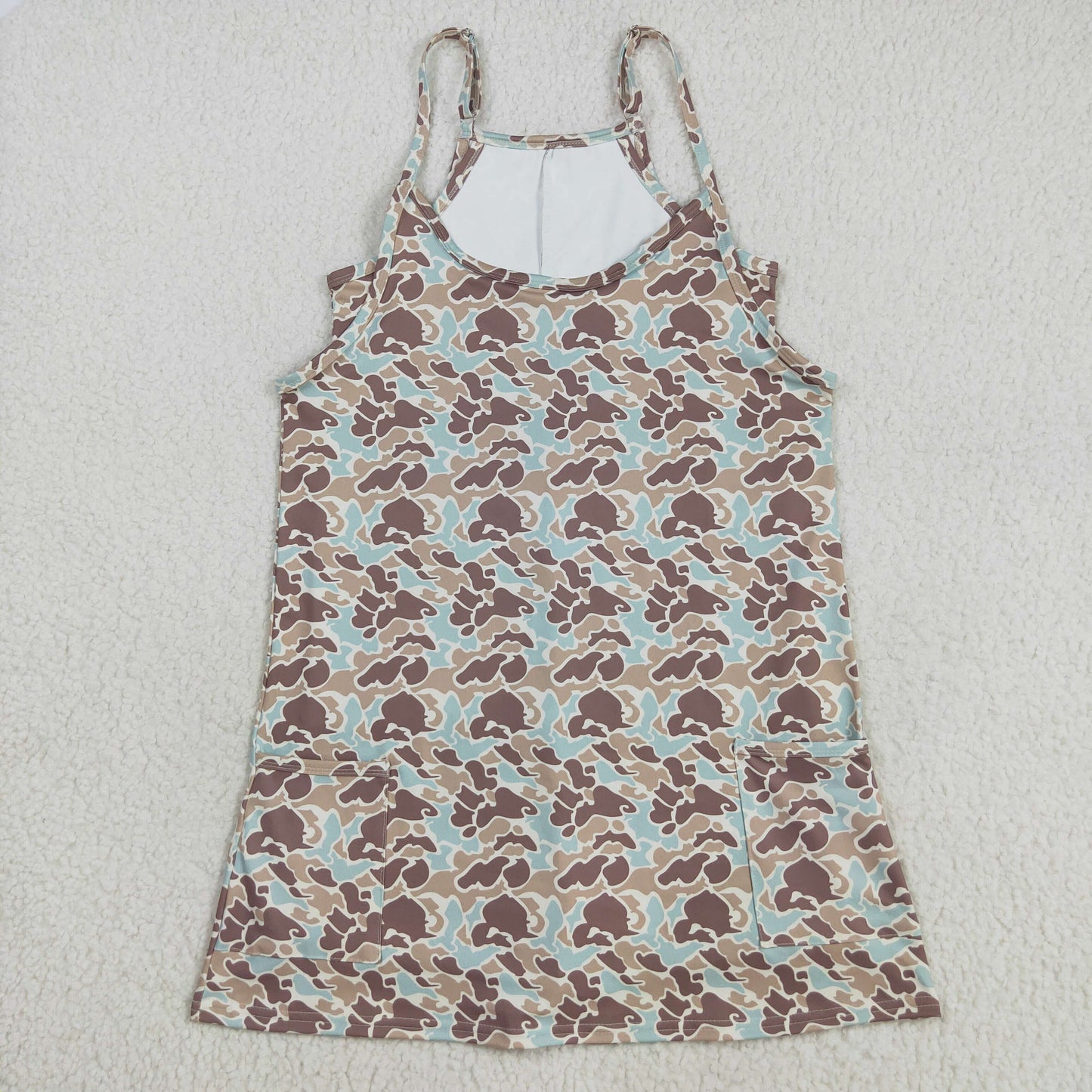 Camo Athletic Bow Girls dresse GSD2734