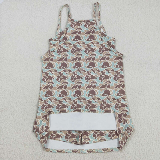 Camo Athletic Bow Girls dresse GSD2734