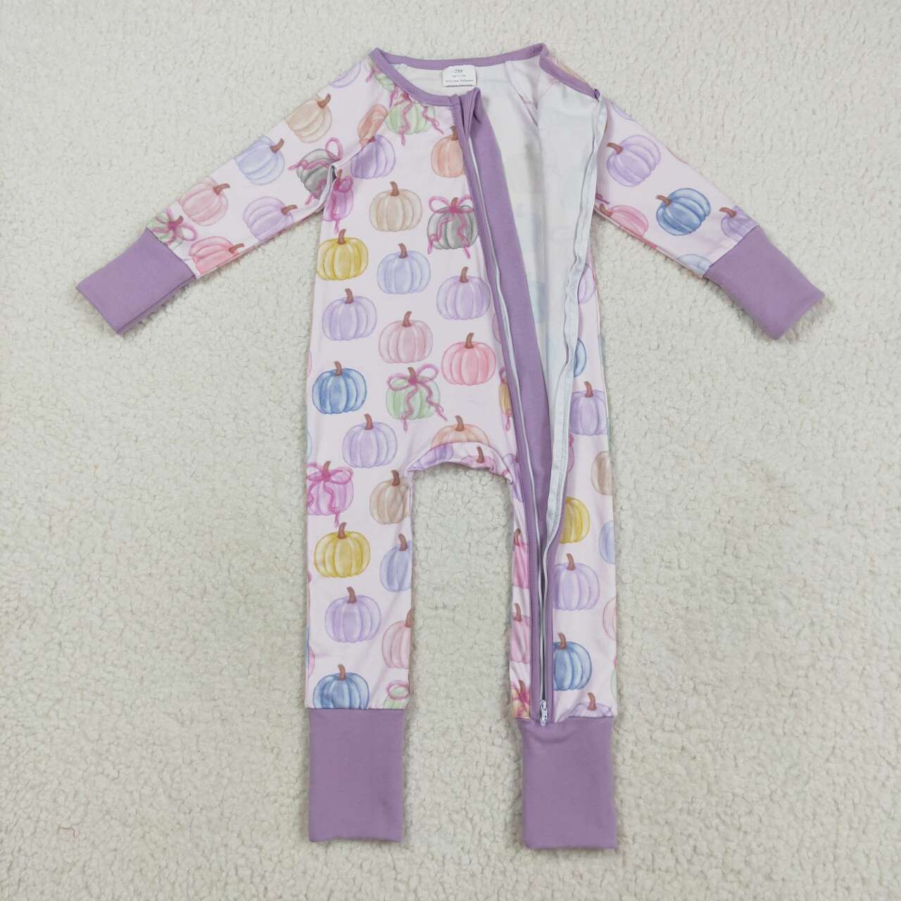 pumpkin long sleeves Baby Romper LR2442