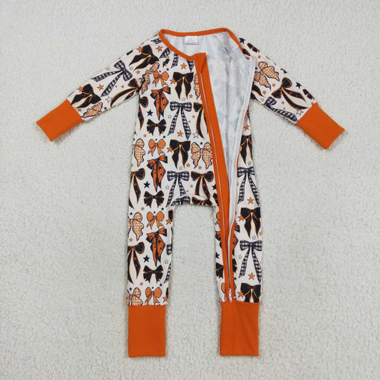 Halloween Bow long sleeves Baby Romper LR2409