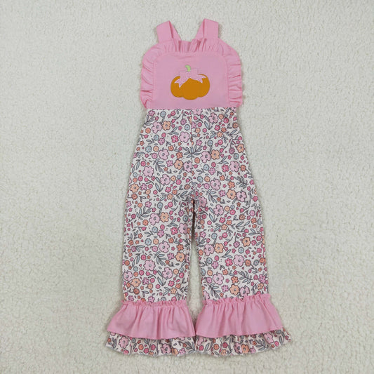 Pink floral Embroidered pumpkin Jumpsuit SR3176