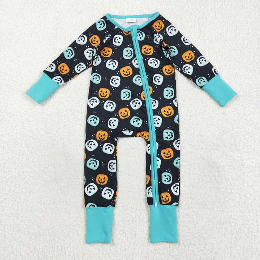 Halloween pumpkin long sleeves Baby Romper LR2465