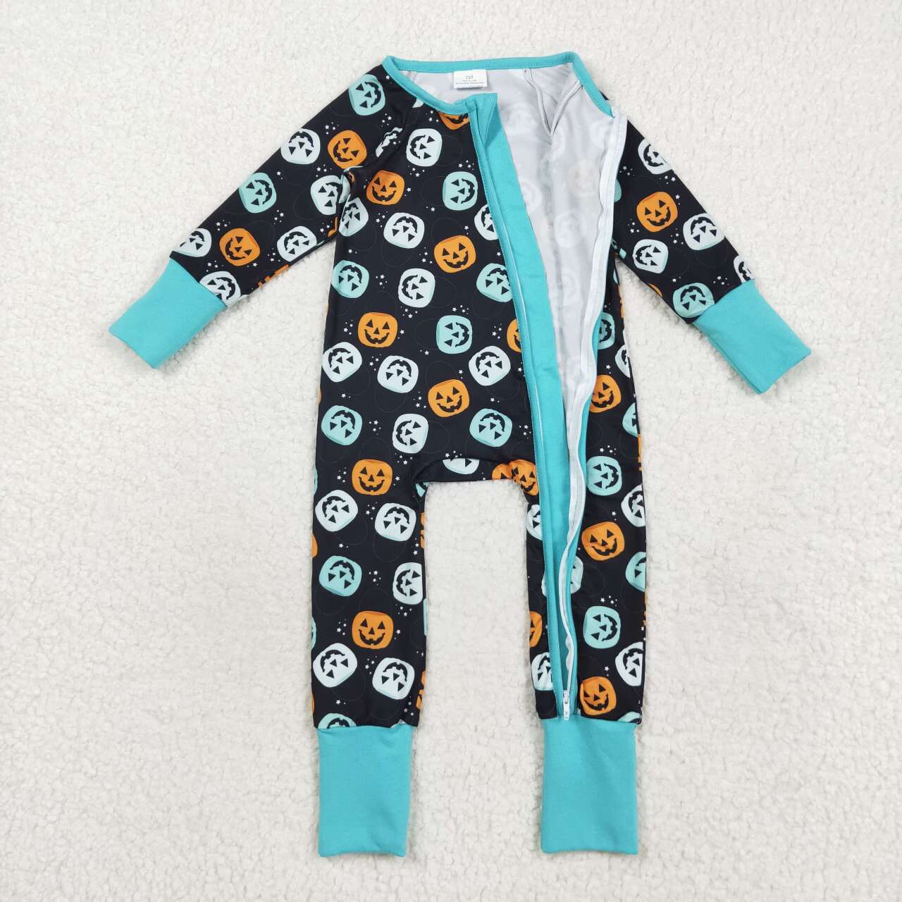 Halloween pumpkin long sleeves Baby Romper LR2465