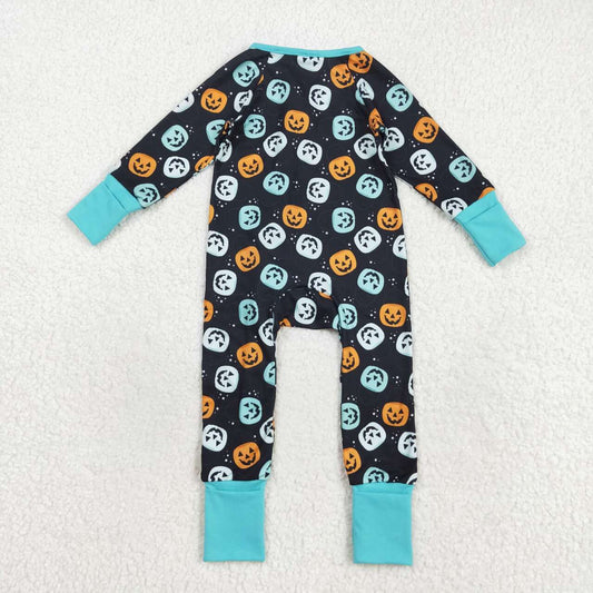 Halloween pumpkin long sleeves Baby Romper LR2465