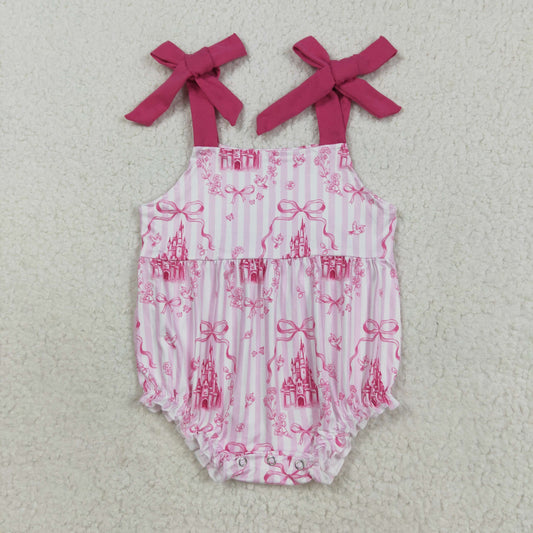 pink castle baby romper SR3077