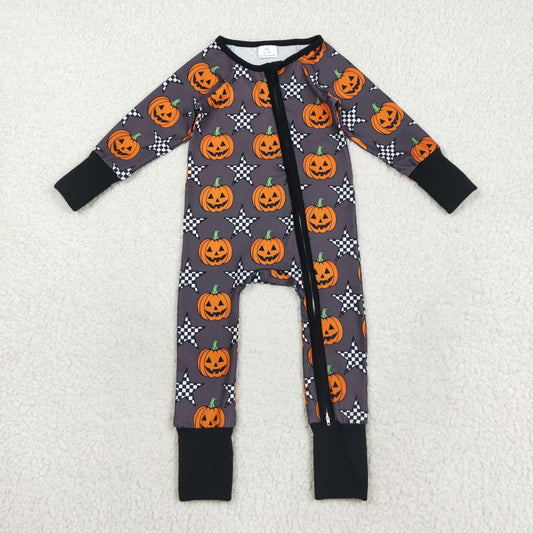 pumpkin long sleeves Baby Romper LR2464