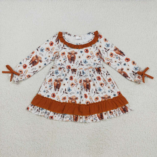 Highlandcow Floral Print Girls dress GLD0784