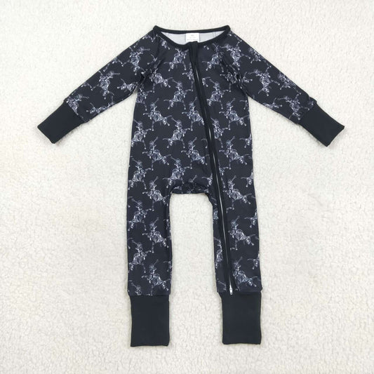 Halloween black long sleeves Baby Romper LR2466