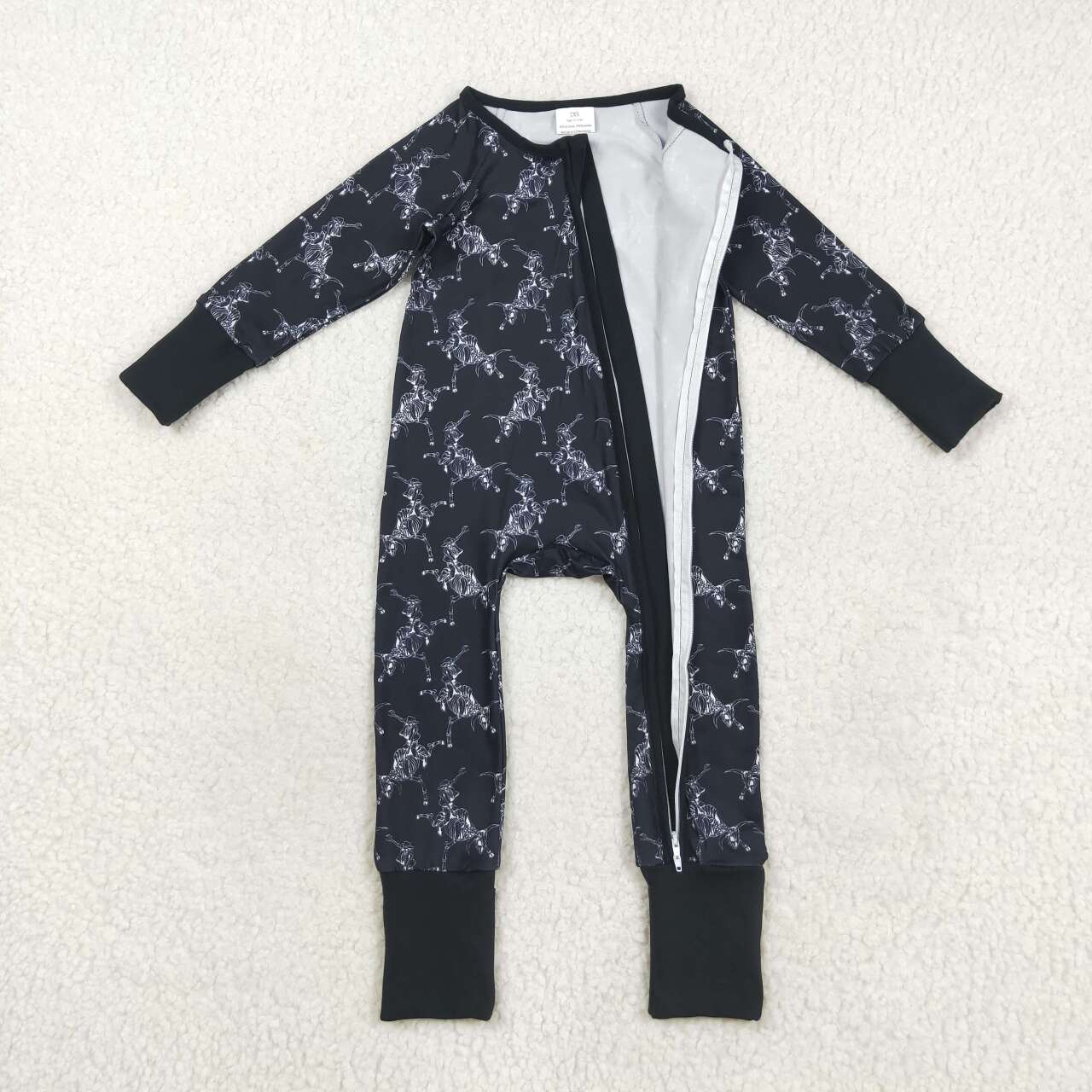 Halloween black long sleeves Baby Romper LR2466