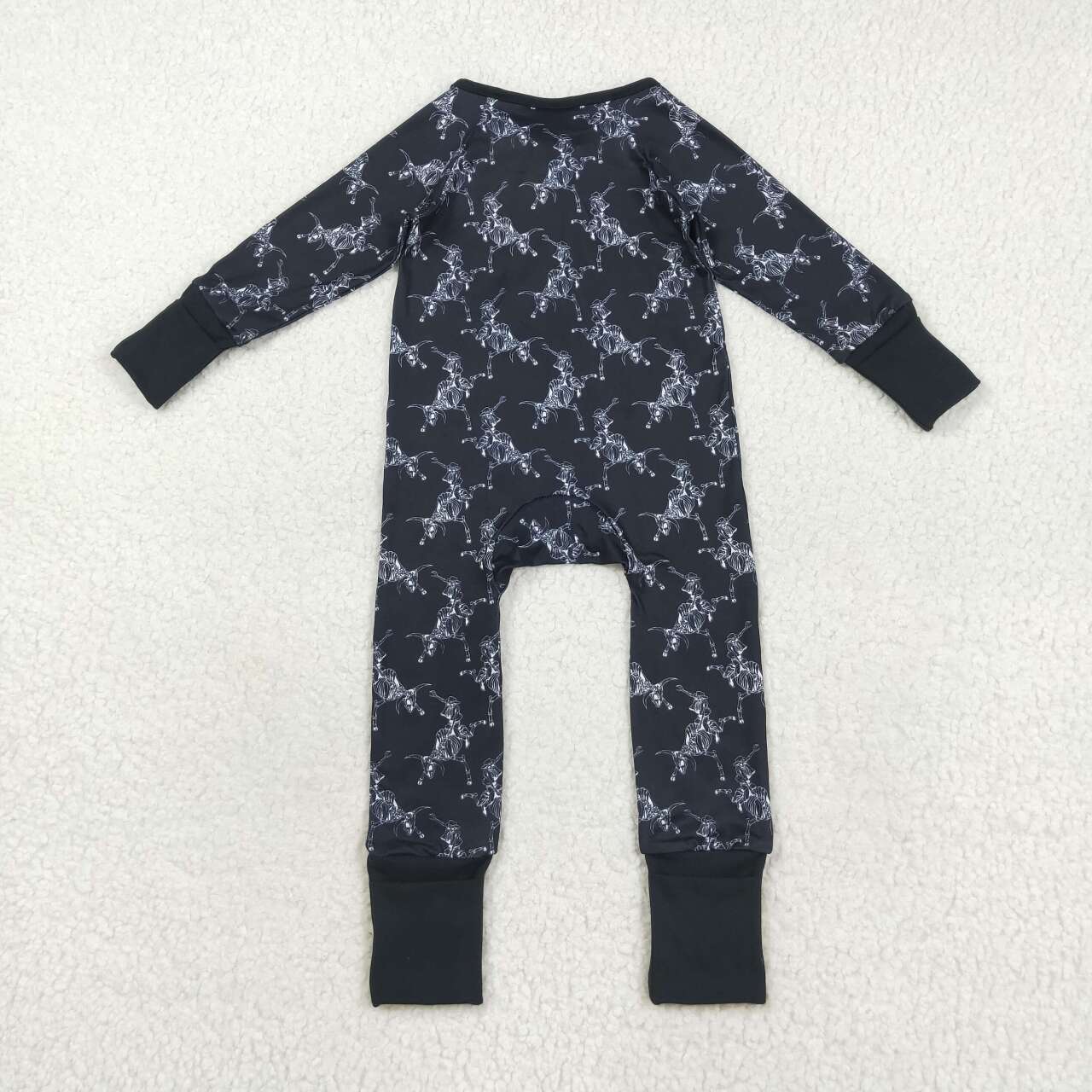 Halloween black long sleeves Baby Romper LR2466