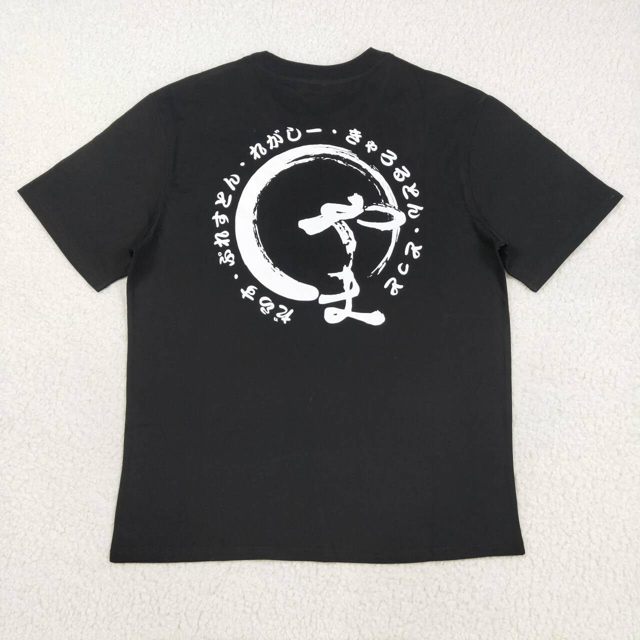 adult Black Letter print short sleeve Shirt GT1165