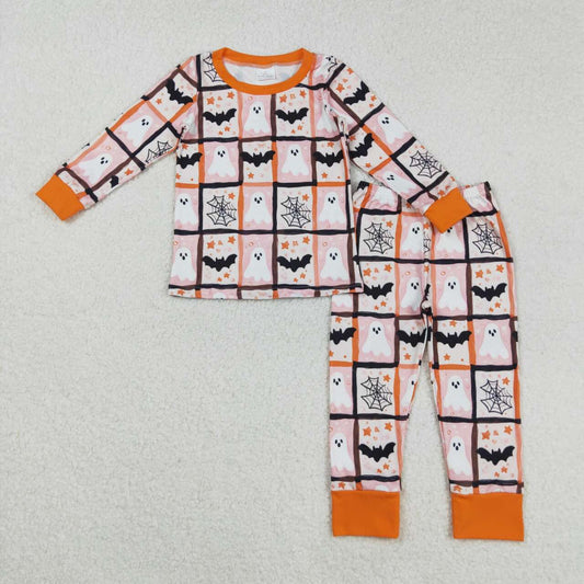 Halloween bat plaid long sleeve Pajamas GLP2682