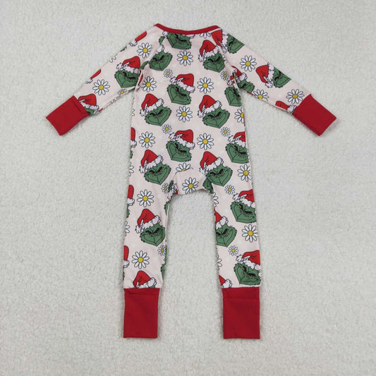 Christmas Red Cartoon long sleeves Baby Romper LR2489