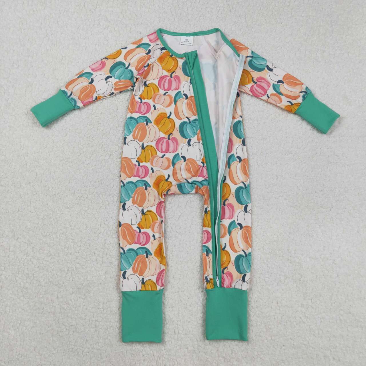 pumpkin long sleeves Baby Romper LR2552