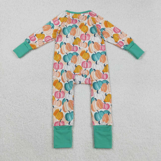 pumpkin long sleeves Baby Romper LR2552