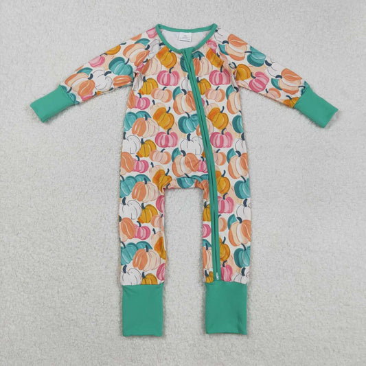 pumpkin long sleeves Baby Romper LR2552