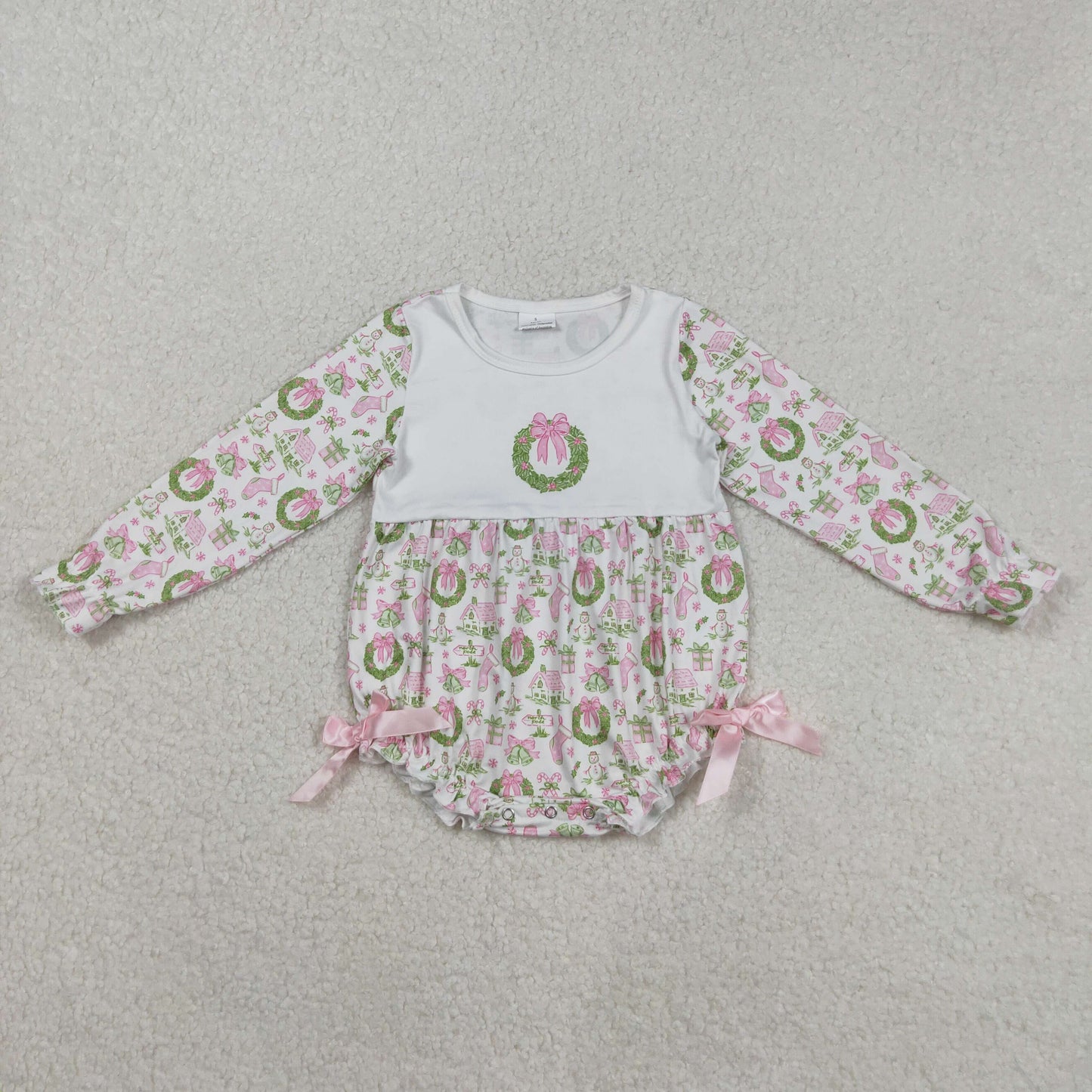 Christmas Santa sleeve Baby Romper LR2325
