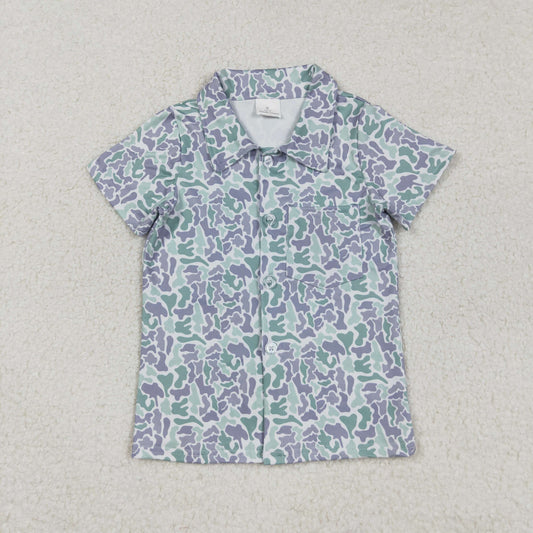 Camo print short sleeve Shirt BT1295