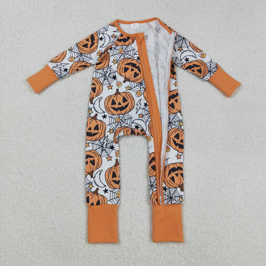 Halloween Pumpkin long sleeves Baby Romper LR2528