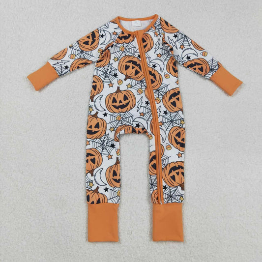 Halloween Pumpkin long sleeves Baby Romper LR2528