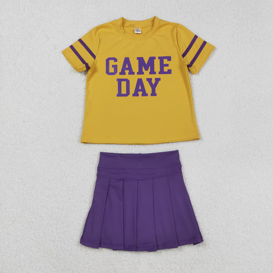 Green game day Active Short Girls Set
