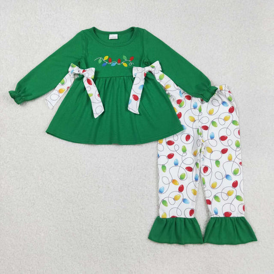 Christmas embroidery Green Girls set GLP2491