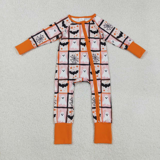 Halloween Ghost long sleeves Baby Romper LR2539