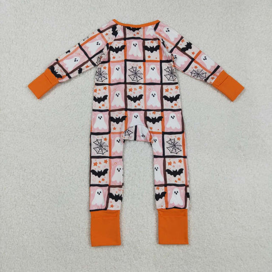 Halloween Ghost long sleeves Baby Romper LR2539