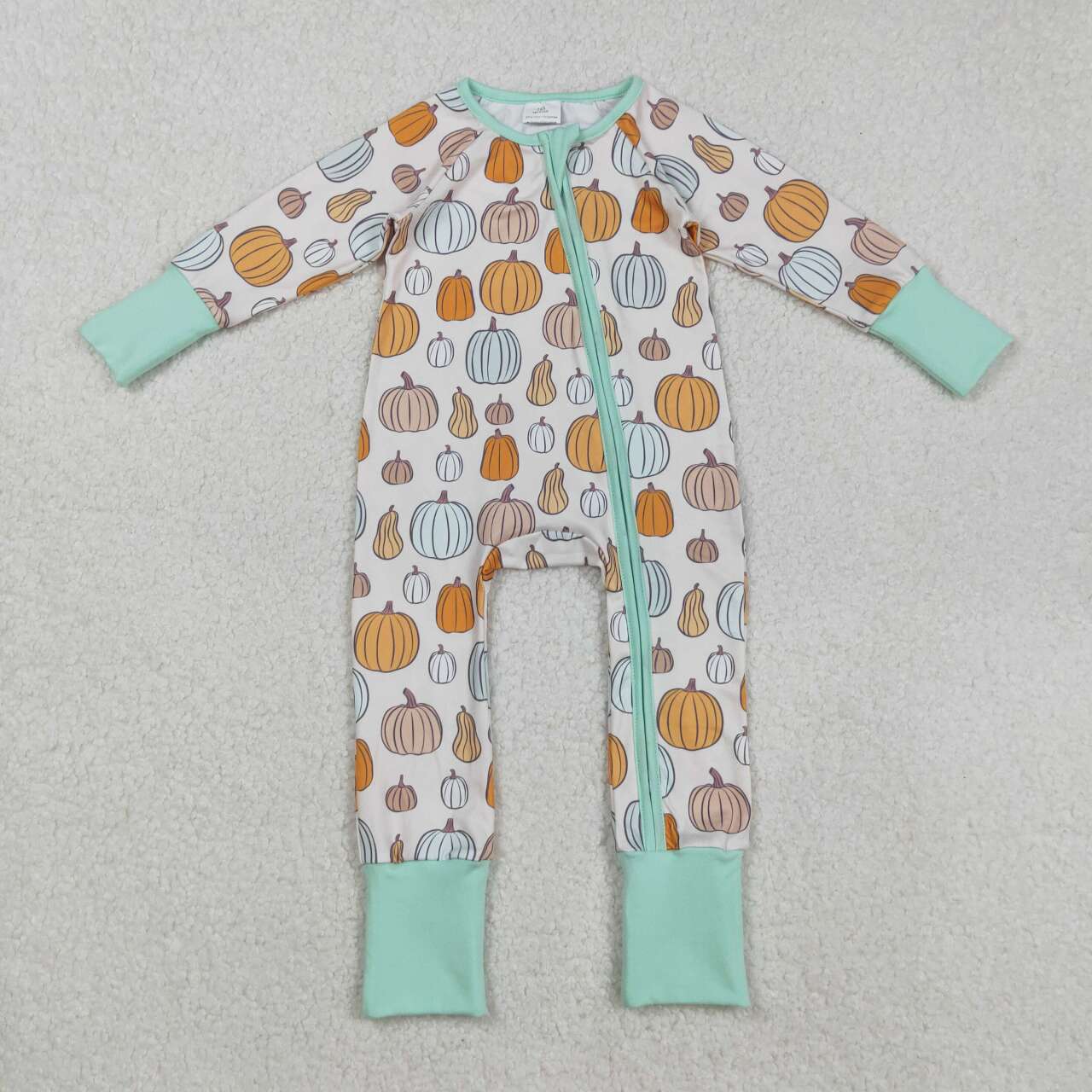 Halloween pumpkin long sleeves Baby Romper LR2565