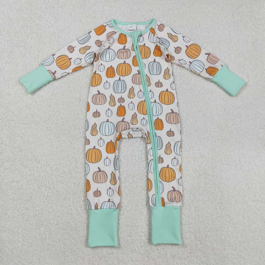 Halloween pumpkin long sleeves Baby Romper LR2565
