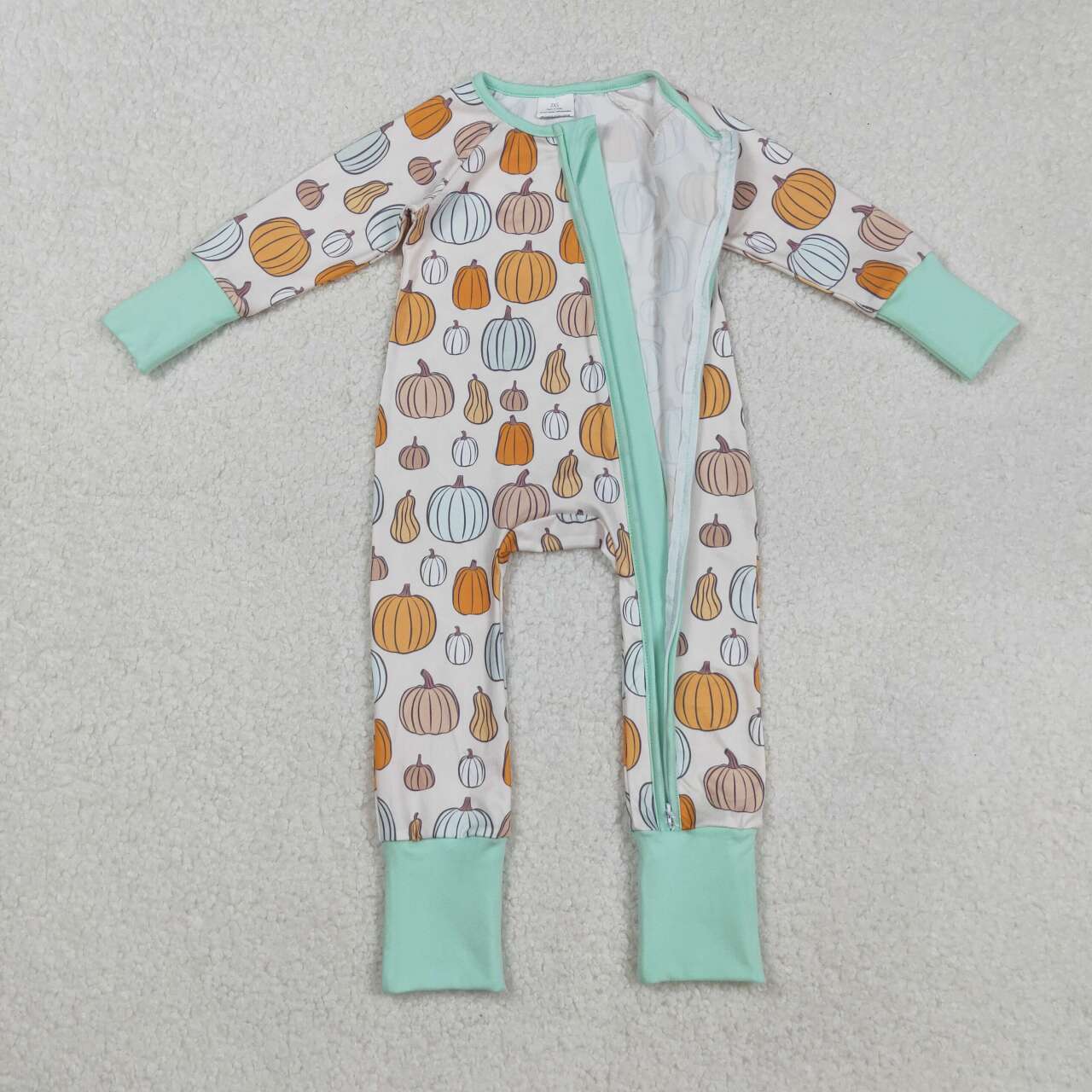 Halloween pumpkin long sleeves Baby Romper LR2565