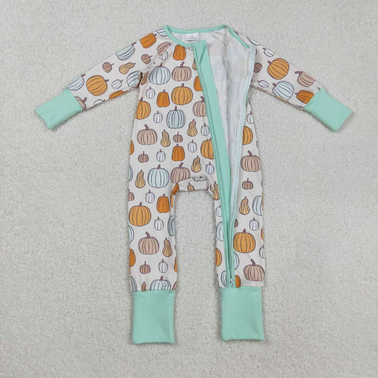 Halloween pumpkin long sleeves Baby Romper LR2565