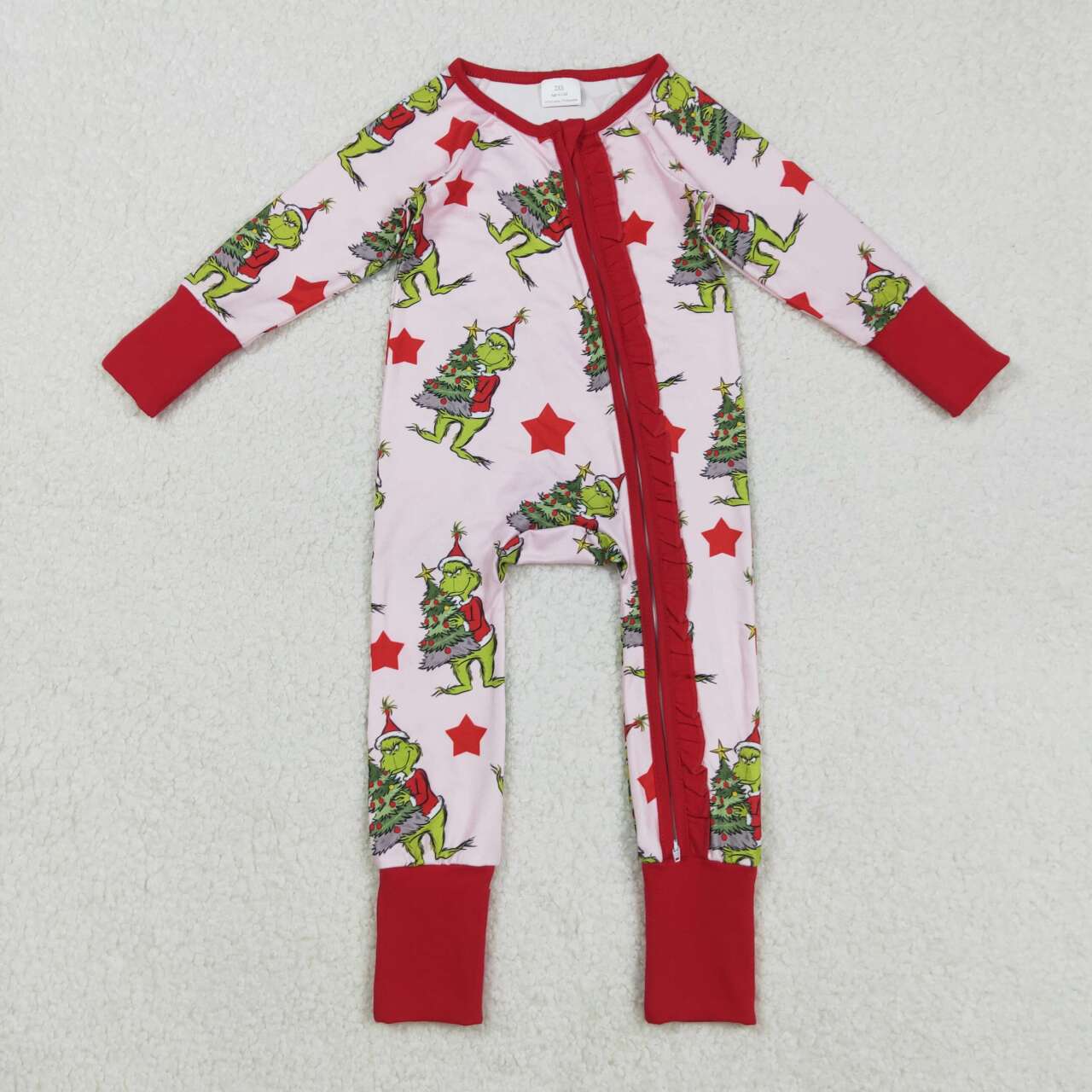 Halloween Red Cartoon long sleeves Baby Romper LR2496