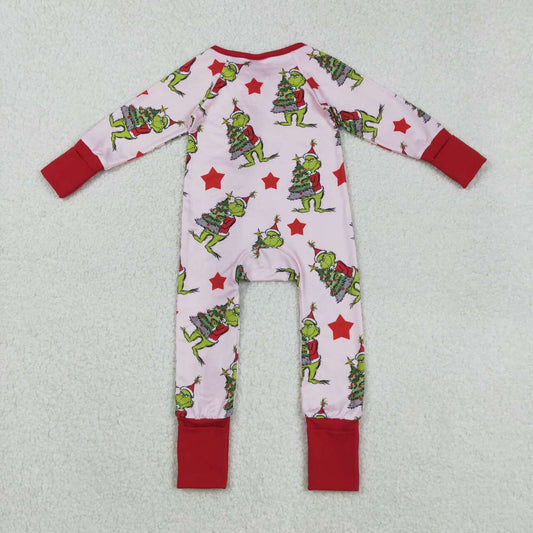 Halloween Red Cartoon long sleeves Baby Romper LR2496